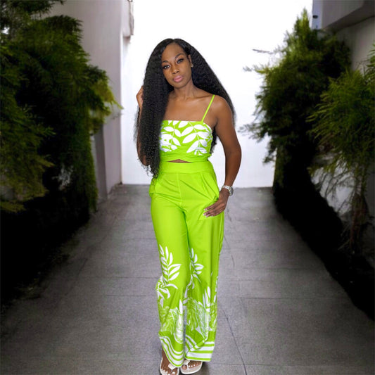 Brit Pants Set (Lime)